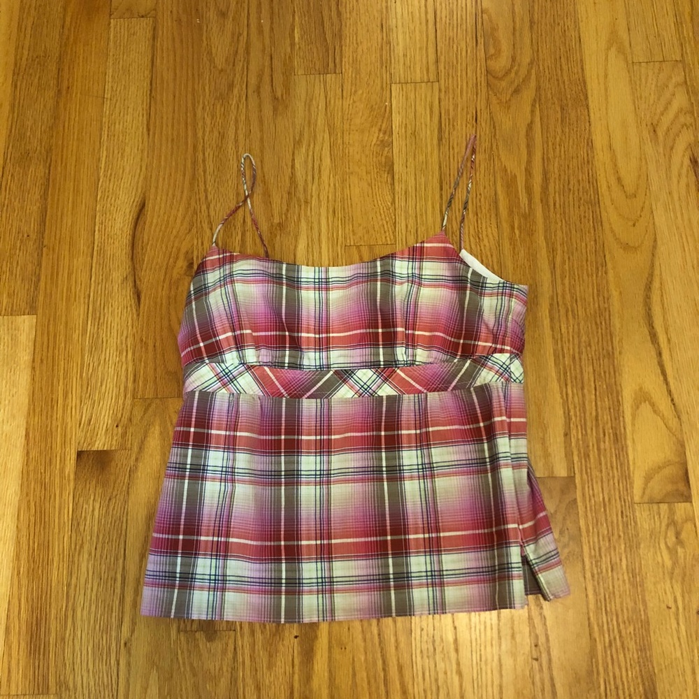 Jcrew plaid tank top